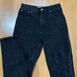 vintage black straight leg jeans